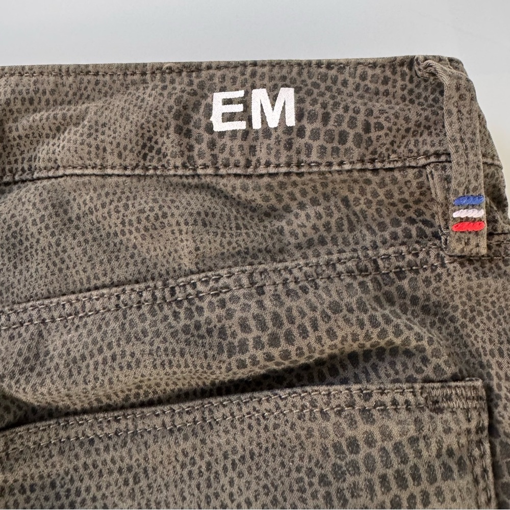 Etienne Marcel Green Textured Skinny Pants w/ Ankle Zips Size 29